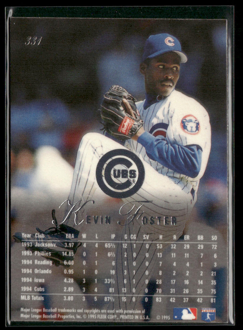 Kevin Foster 1995 Flair #331 Chicago Cubs
