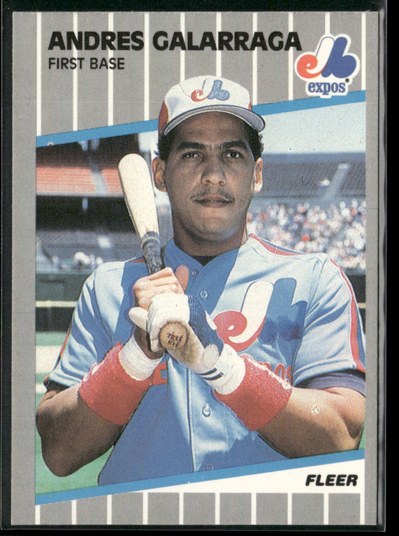 Andres Galarraga 1989 Fleer #376 Montreal Expos