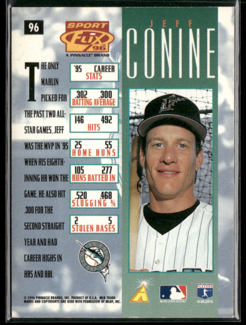 Jeff Conine 1996 Sportflix #96 Florida Marlins