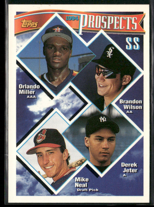 SS Prospects (Orlando Miller / Wilson / Derek Jeter / Neal) 1994 Topps #158 RC