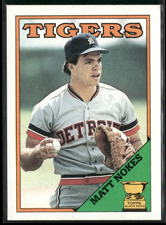 Matt Nokes 1988 Topps #645 RC Detroit Tigers