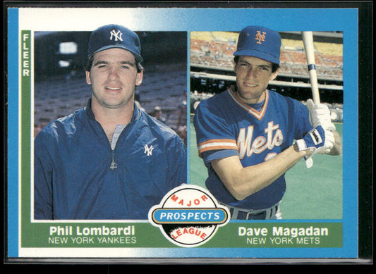 Phil Lombardi / Dave Magadan MLP, RC 1987 Fleer #648 RC