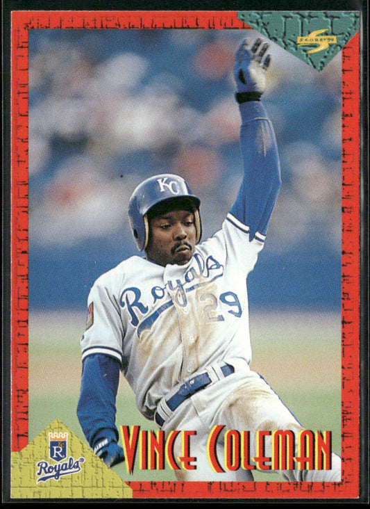 Vince Coleman 1994 Score Rookie & Traded #RT12 Kansas City Royals