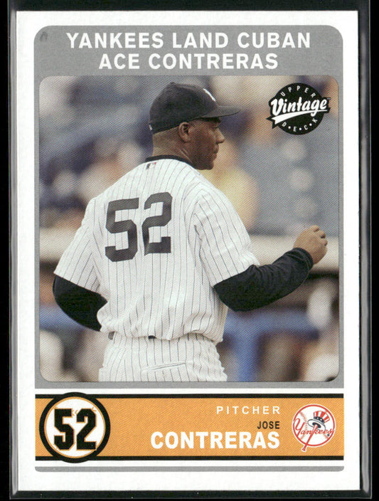 Jose Contreras 2003 Upper Deck Vintage #303 RC New York Yankees