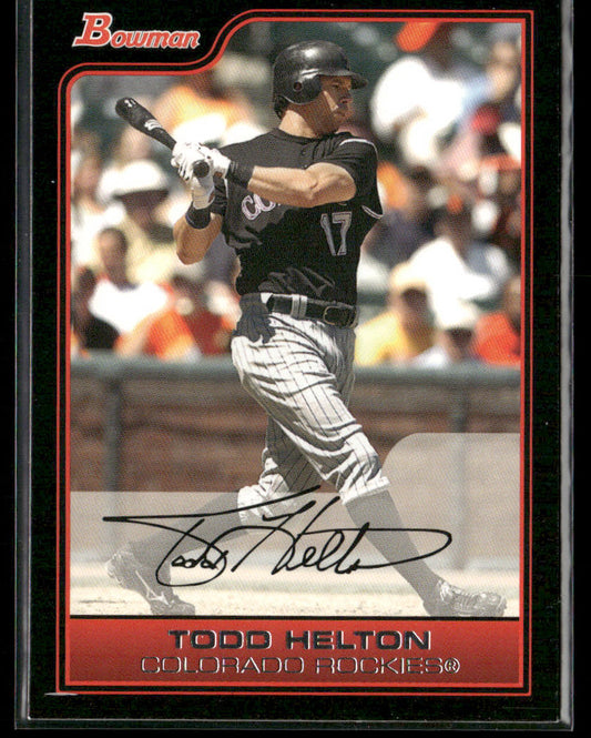Todd Helton 2006 Bowman #60 Colorado Rockies