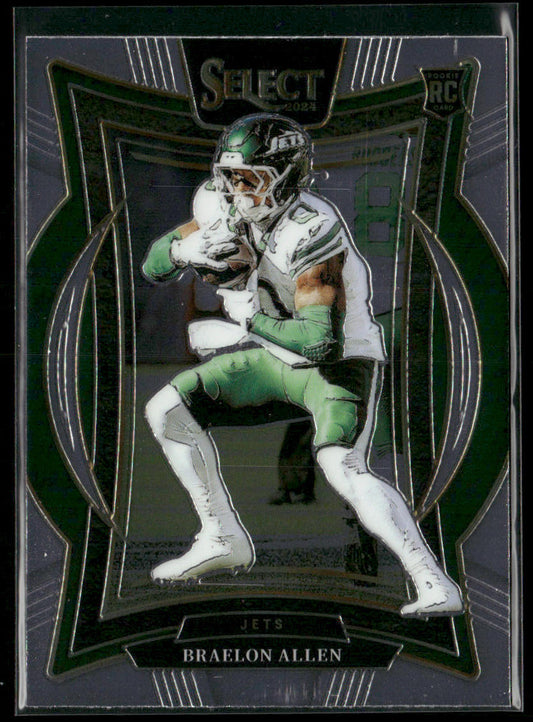 Braelon Allen 2024 Panini Select #10 RC New York Jets