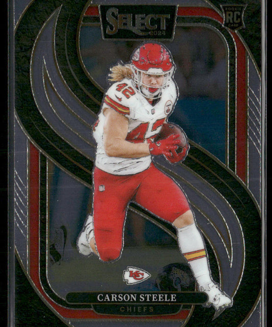 Carson Steele 2024 Panini Select #142 RC Kansas City Chiefs