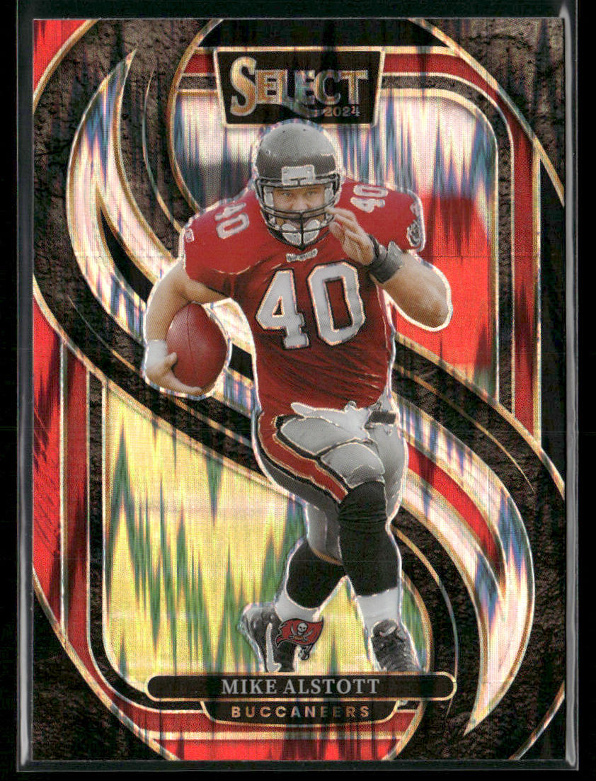 Mike Alstott 2024 Panini Select Black & Red Prizm Shock #183 Buccaneers