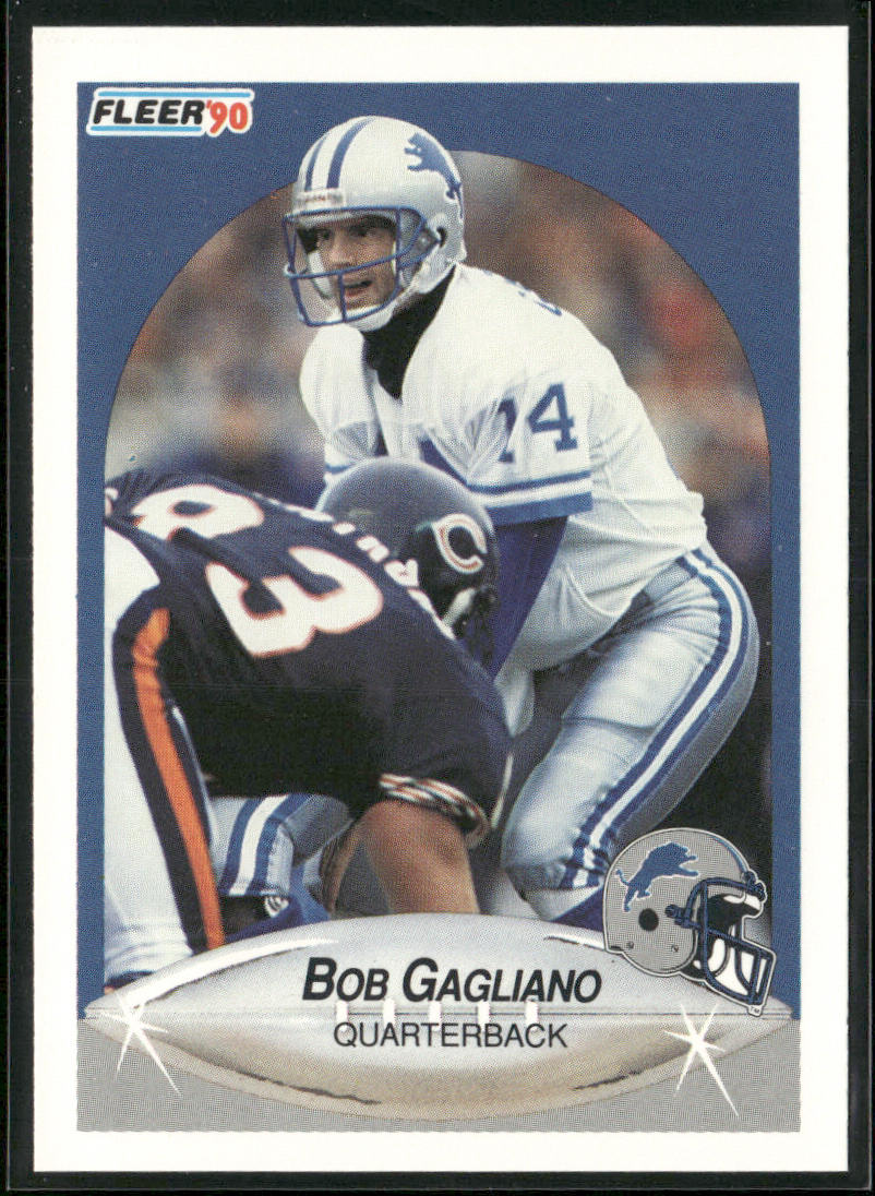 Bob Gagliano 1990 Fleer #280 RC Detroit Lions