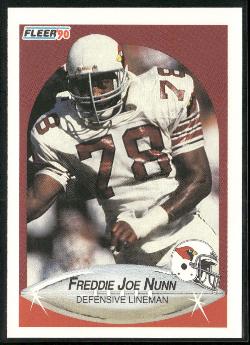 Freddie Joe Nunn 1990 Fleer #337 Phoenix Cardinals