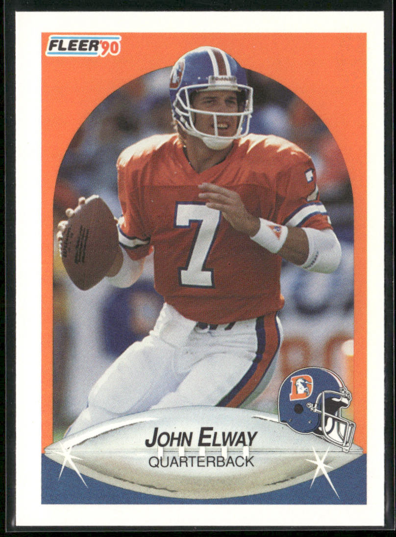John Elway 1990 Fleer #21b Denver Broncos