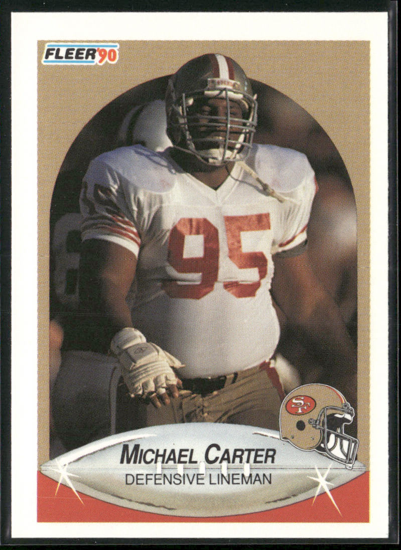 Michael Carter 1990 Fleer #3 San Francisco 49ers