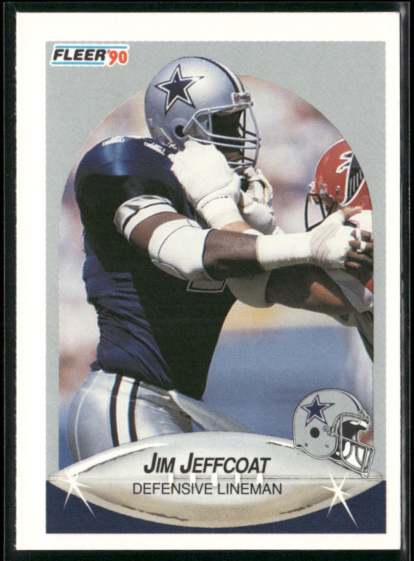 Jim Jeffcoat 1990 Fleer #390 Dallas Cowboys