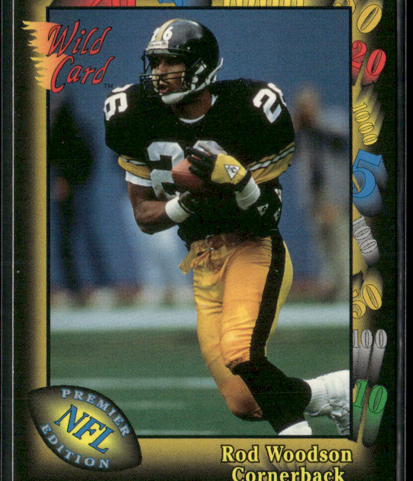 Rod Woodson 1991 Wild Card #37 Pittsburgh Steelers