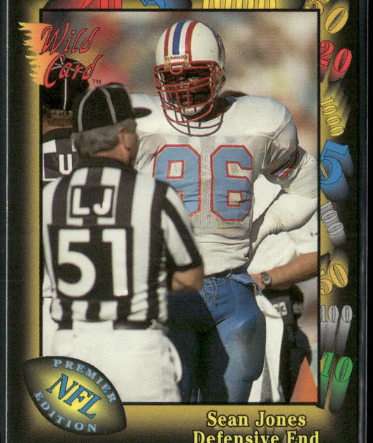 Sean Jones 1991 Wild Card #2 Houston Oilers