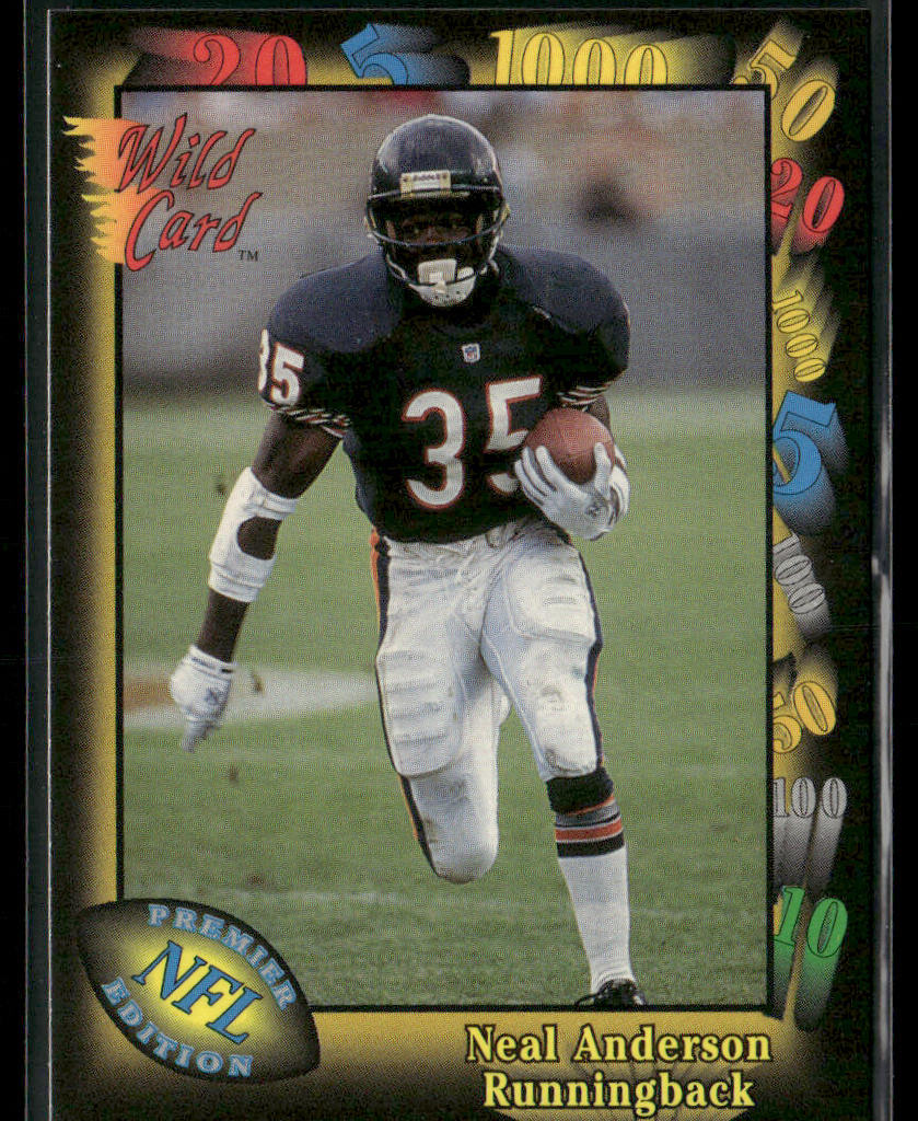 Neal Anderson 1991 Wild Card #67 Chicago Bears