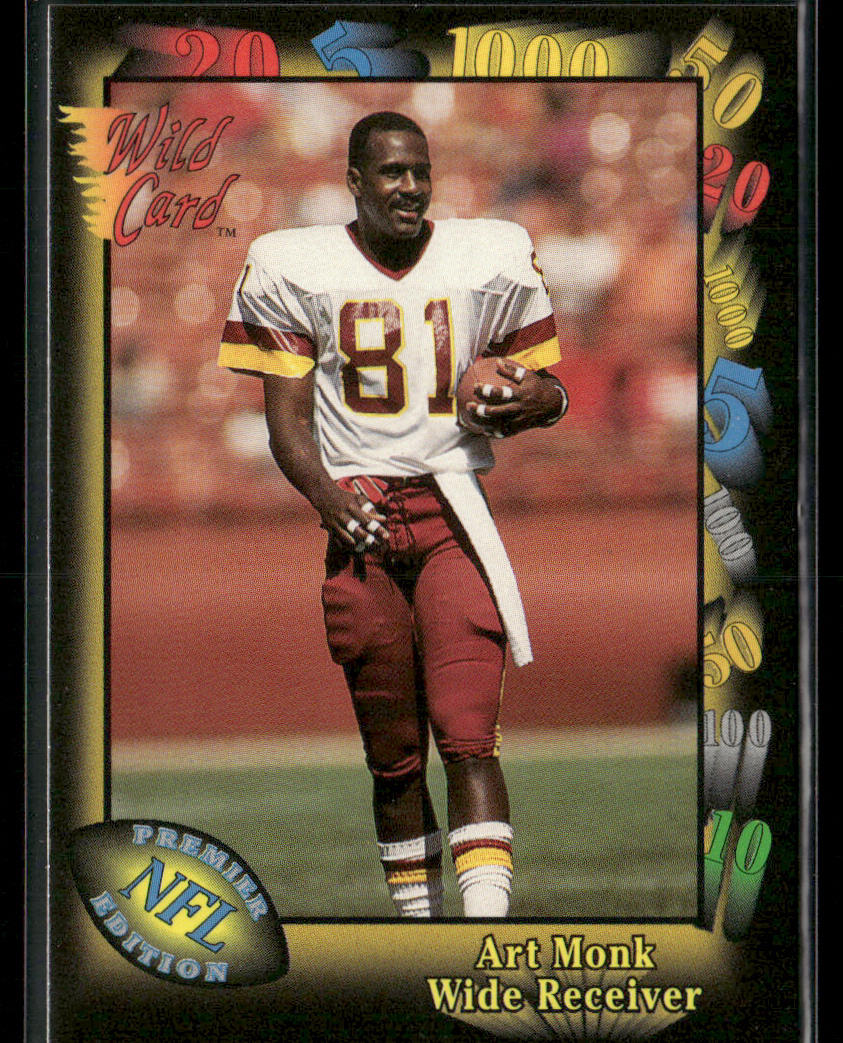 Art Monk 1991 Wild Card #49 Washington Redskins