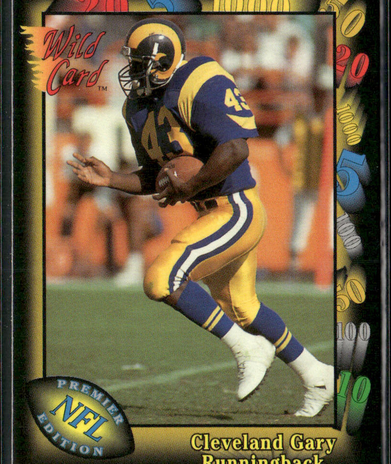 Cleveland Gary 1991 Wild Card #151 Los Angeles Rams