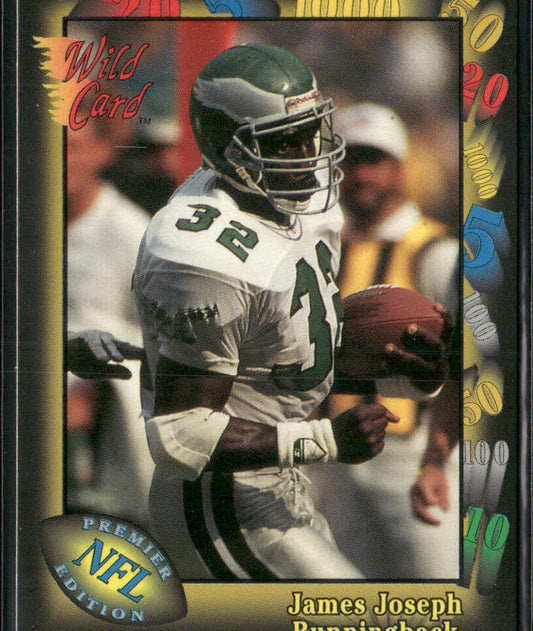 James Joseph 1991 Wild Card #45 RC Philadelphia Eagles