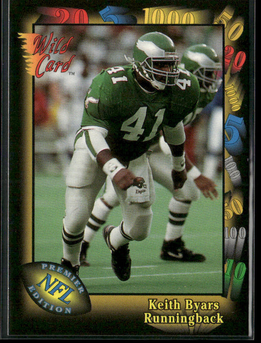 Keith Byars 1991 Wild Card #78 Philadelphia Eagles