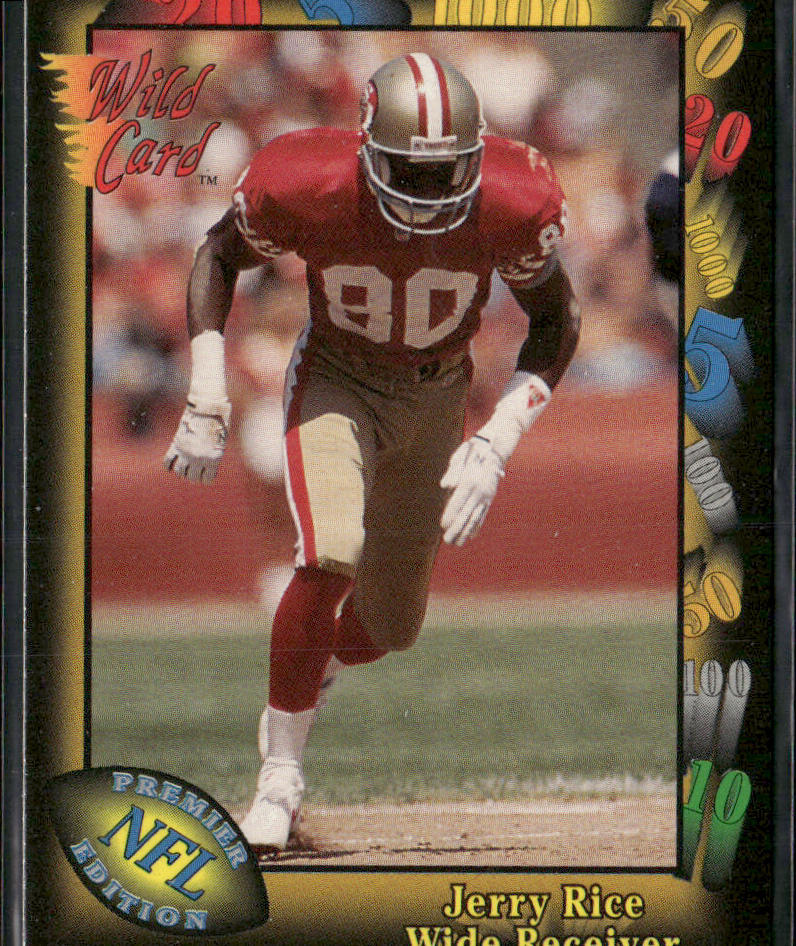 Jerry Rice 1991 Wild Card #73 San Francisco 49ers