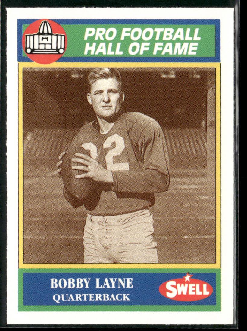 Bobby Layne 1990 Swell Greats #68 Detroit Lions