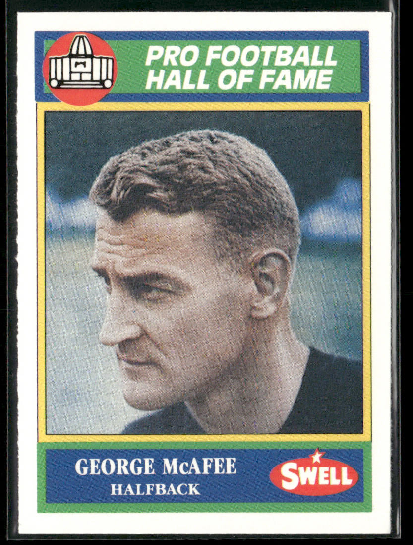 George McAfee 1990 Swell Greats #75 Chicago Bears