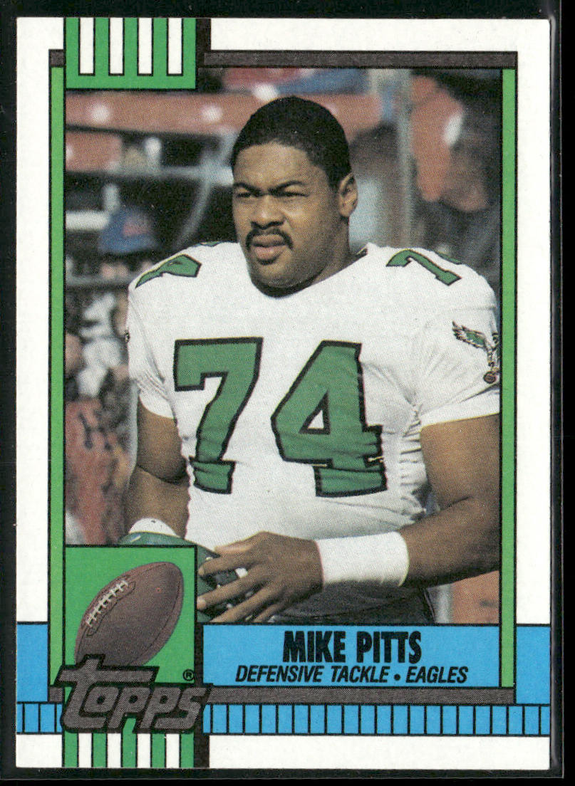 Mike Pitts 1990 Topps #97 Philadelphia Eagles