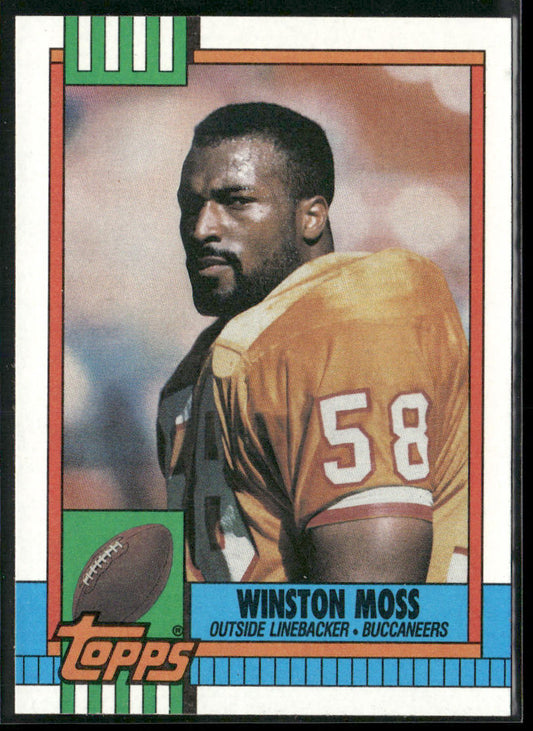 Winston Moss 1990 Topps #415 RC Tampa Bay Buccaneers