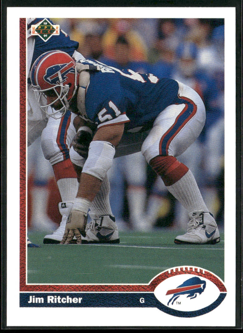 Jim Ritcher 1991 Upper Deck #379c Buffalo Bills