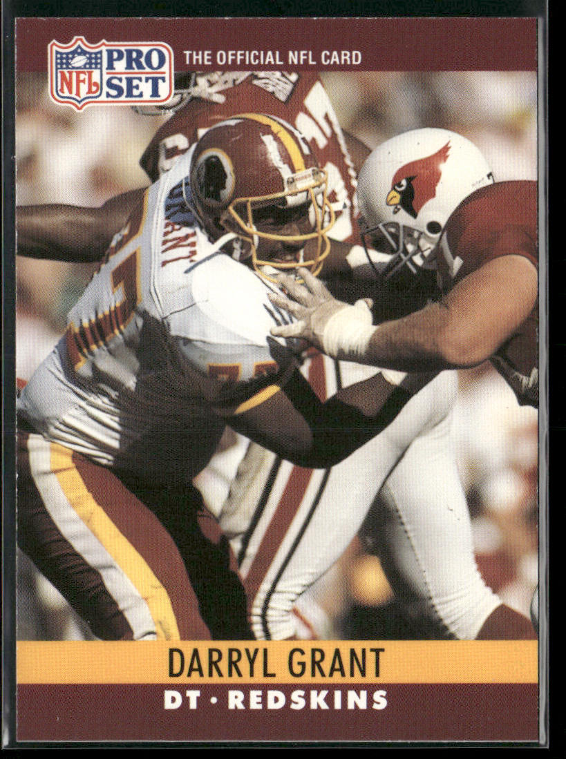 Darryl Grant 1990 Pro Set #322 Washington Redskins