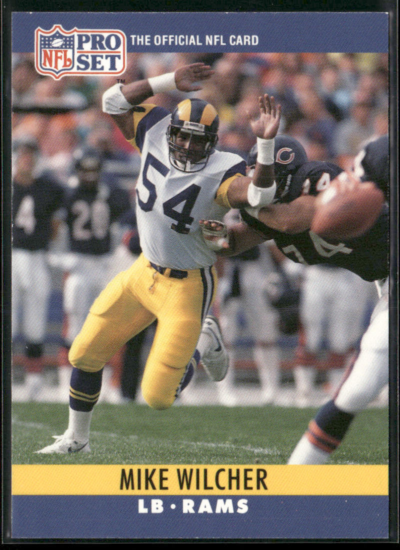 Mike Wilcher 1990 Pro Set #175 Los Angeles Rams