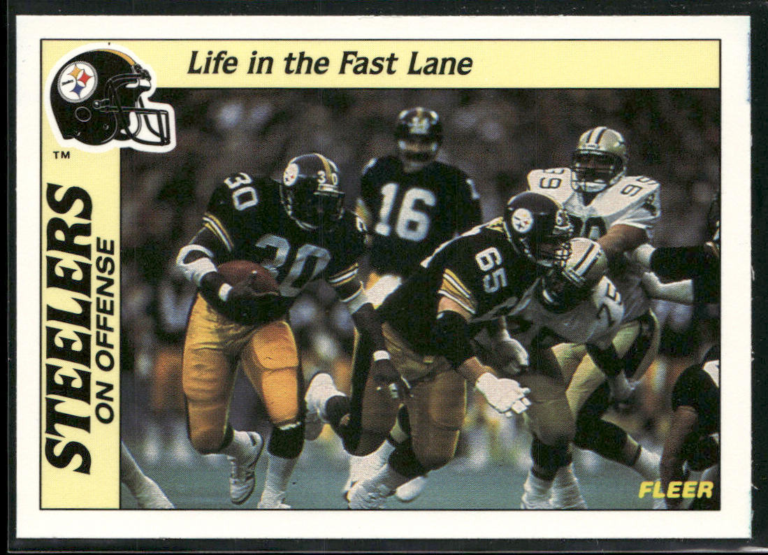 Life in the Fast Lane 1988 Fleer Team Action #27 Pittsburgh Steelers