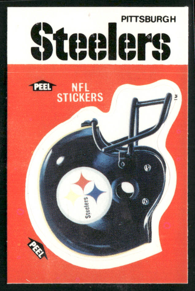 Pittsburgh Steelers Helmet 1988 Fleer Team Action Stickers #NNO
