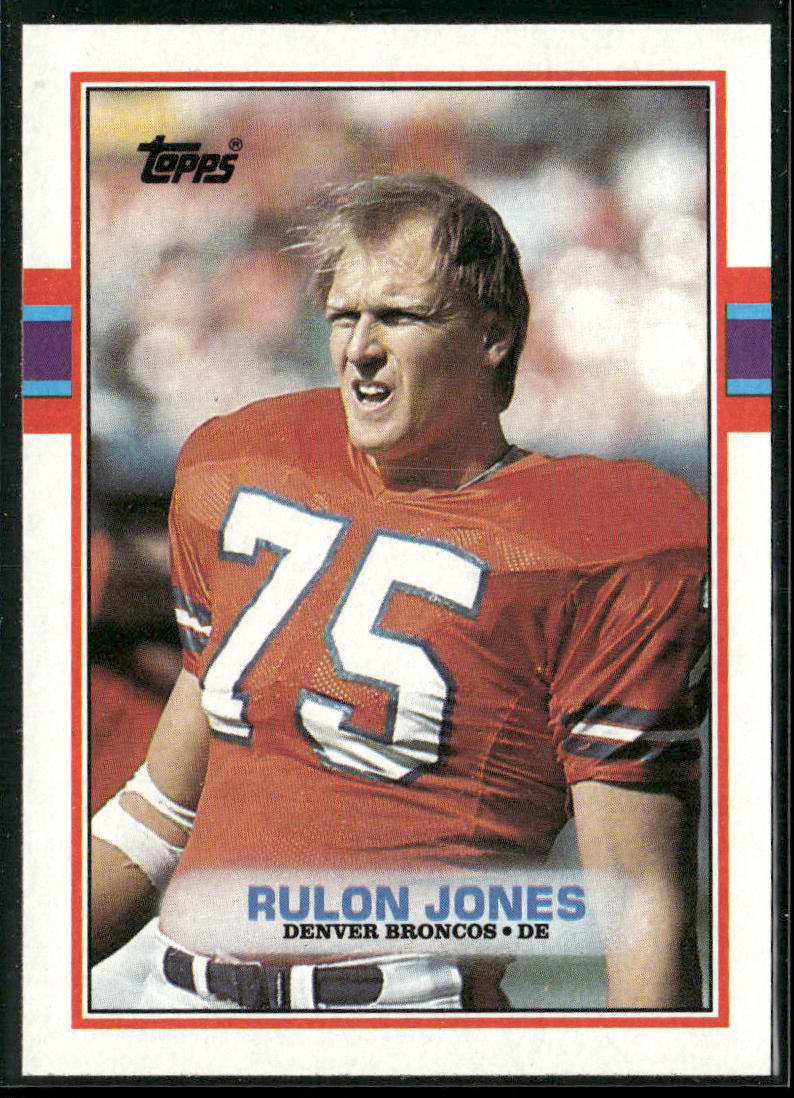 Rulon Jones 1989 Topps #248 Denver Broncos