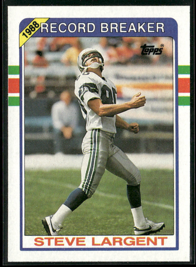 Steve Largent 1989 Topps #4 Seattle Seahawks