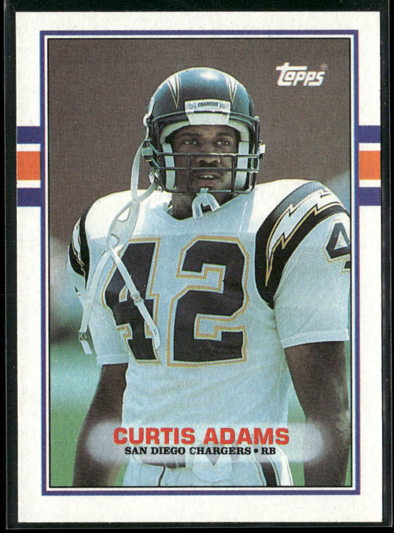 Curtis Adams 1989 Topps #312 San Diego Chargers
