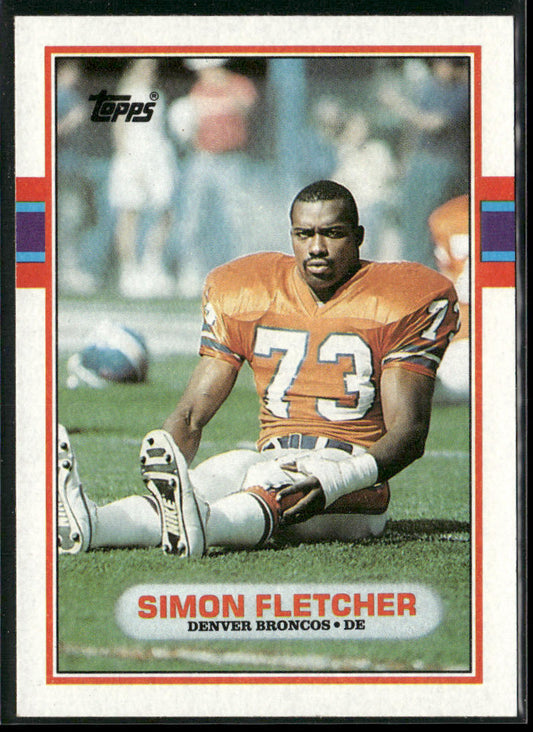 Simon Fletcher 1989 Topps #249 RC Denver Broncos