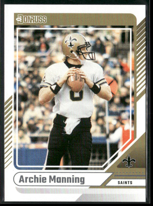 Archie Manning 2024 Donruss #195 New Orleans Saints front