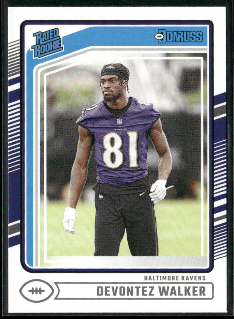 Devontez Walker 2024 Donruss #345 RC Baltimore Ravens front