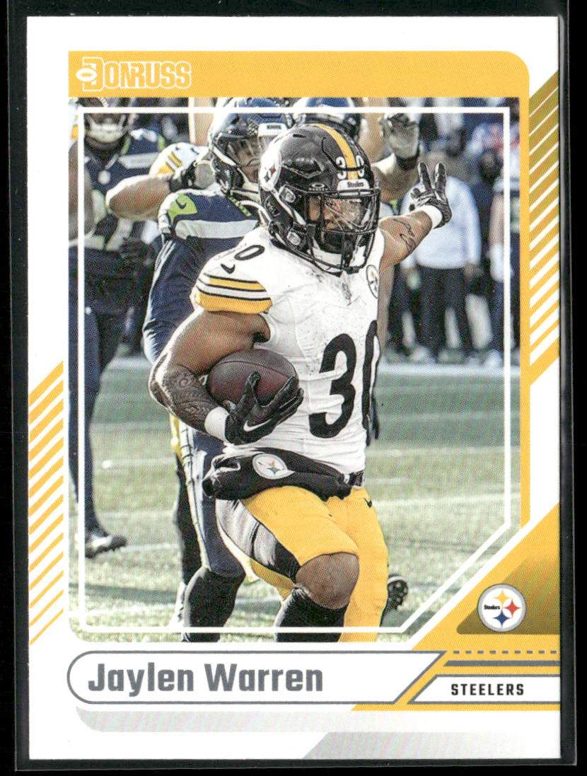 Jaylen Warren 2024 Donruss #256 Pittsburgh Steelers front