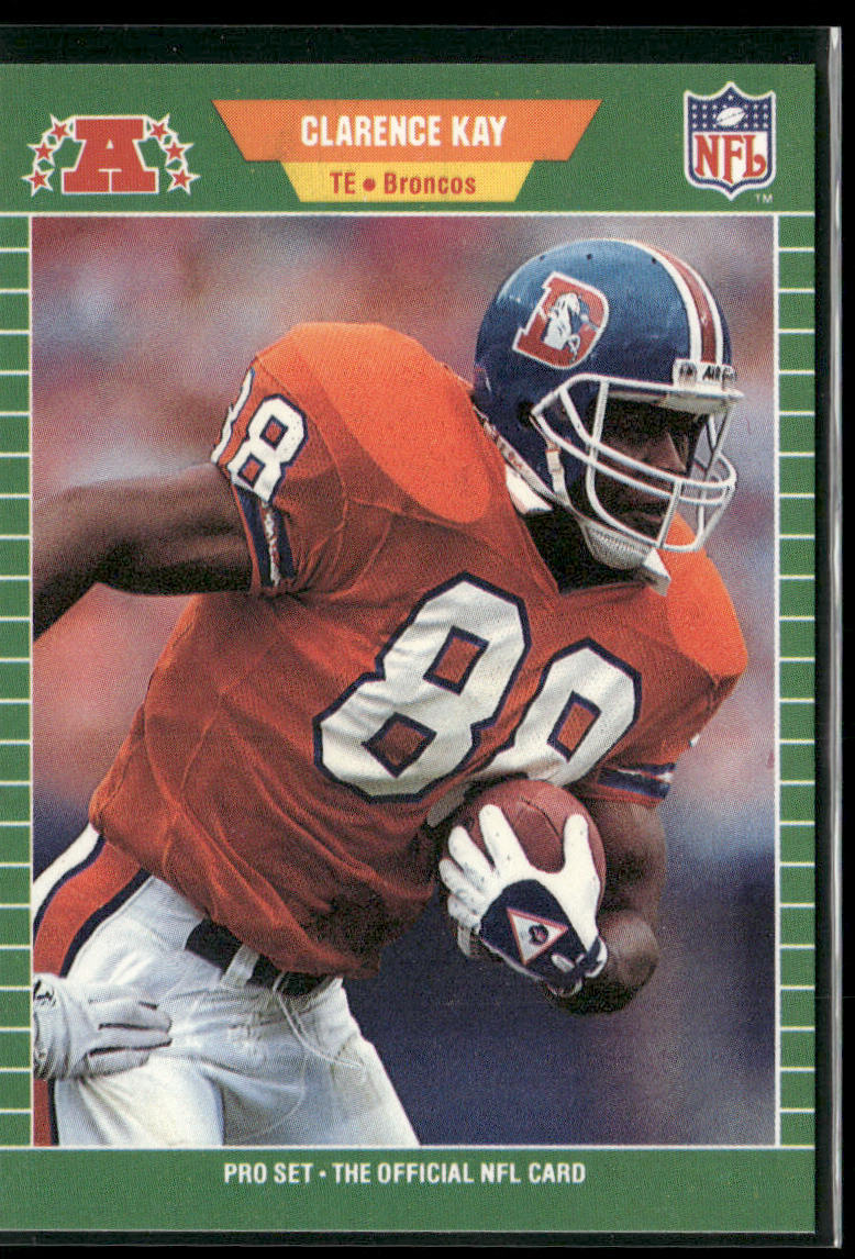 Clarence Kay 1989 Pro Set #107 Denver Broncos