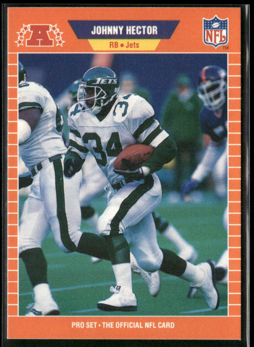 Johnny Hector 1989 Pro Set #298 New York Jets front