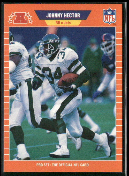 Johnny Hector 1989 Pro Set #298 New York Jets front