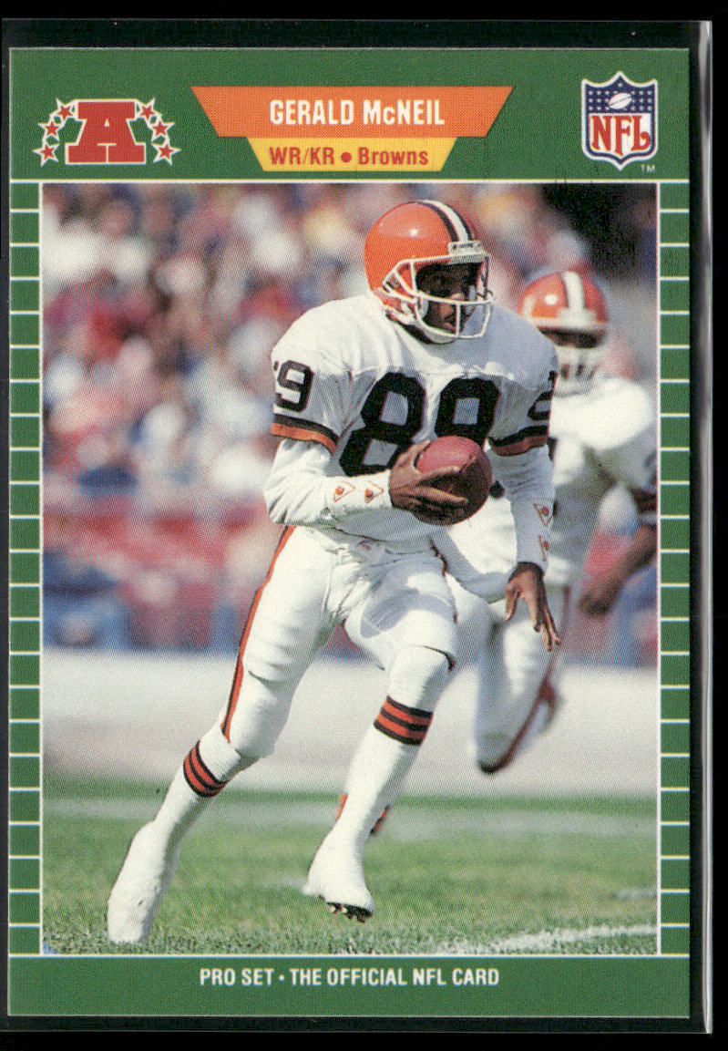 Gerald McNeil 1989 Pro Set #81 Cleveland Browns front