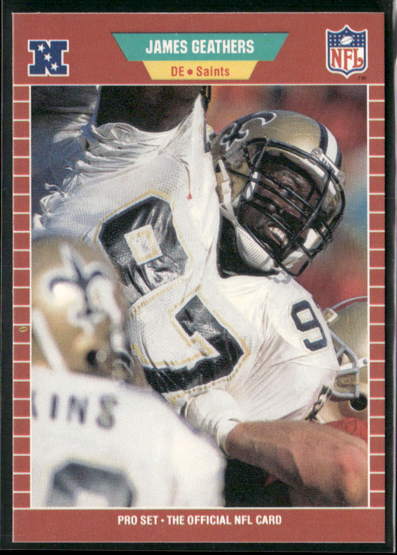 James Geathers 1989 Pro Set #265 New Orleans Saints