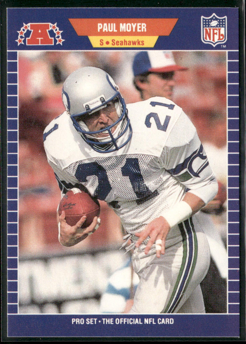 Paul Moyer 1989 Pro Set #398 Seattle Seahawks