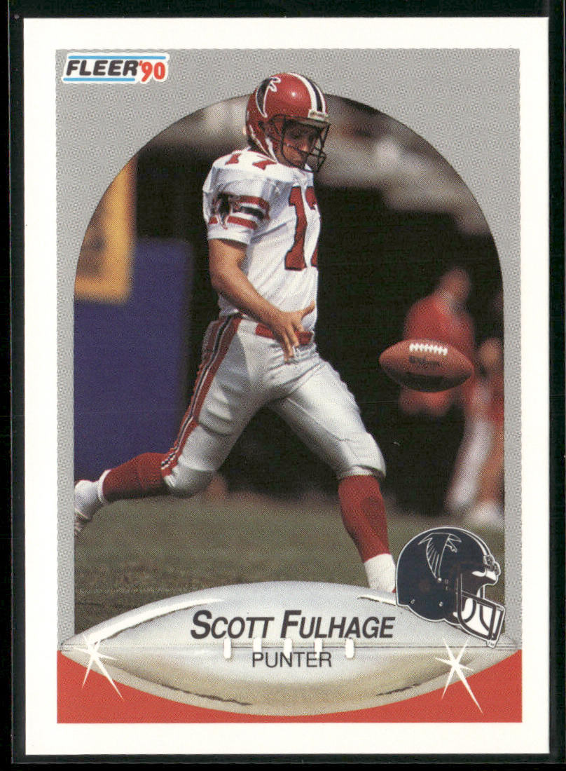 Scott Fulhage 1990 Fleer #376 Atlanta Falcons front