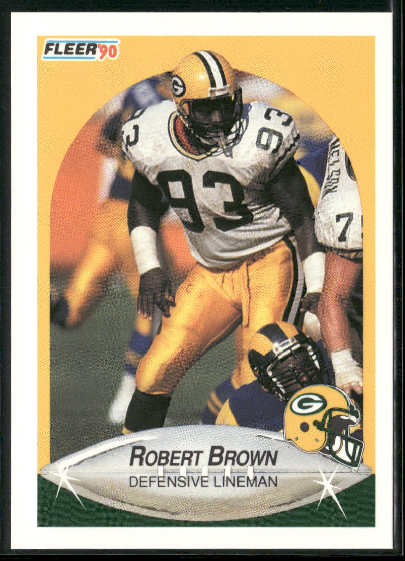 Robert Brown 1990 Fleer #169 RC Green Bay Packers front