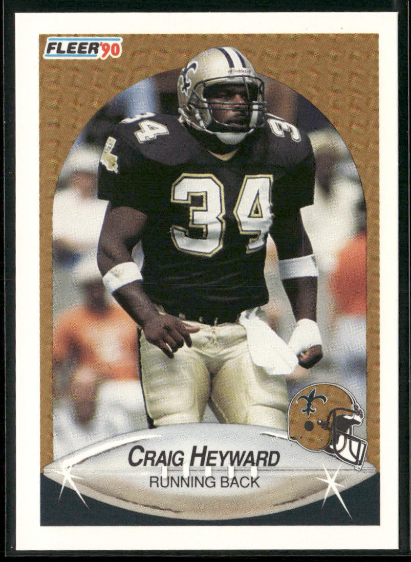 Craig Heyward 1990 Fleer #188 New Orleans Saints front